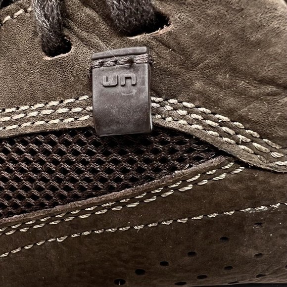 Clarks UnStructured Brown Leather Mesh Lace Up Shoes Men's 10M 33628 EUC - Picture 6 of 11